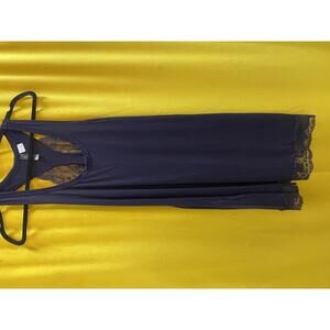 Dreamgirl Sleepwear Purple Lace Trim Chemise Nightwear Size Large